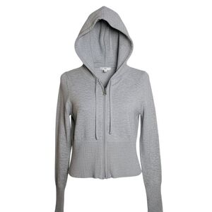BP NWT GREY SWEATER HOODIE RIBBED SZ MED